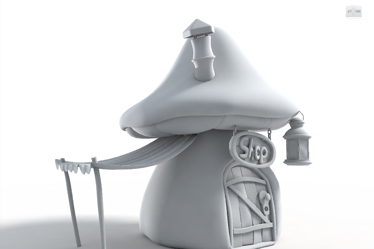 Cute mushroom house, an Architecture 3D Model by Cute & 3D (Photo 17 of 19)