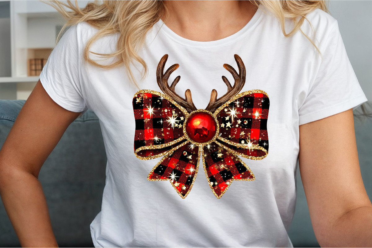 Christmas Coquette Bow Png, an Illustration by Sublimation Artist (Photo 4 of 9)