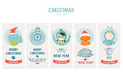 10 Christmas greeting cards, an Animal Illustration by tatiletters (Thumbnail 3 of 5)