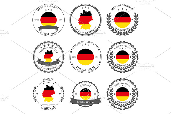 Made In Germany Seals Badges