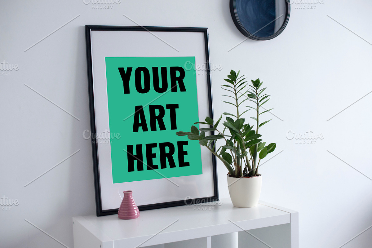 Modern Art Print Frame Mockup, a Print Template by THE MOCKUP SHOP (Photo 3 of 3)
