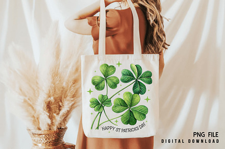 Happy St. Patrick's Day Clover PNG