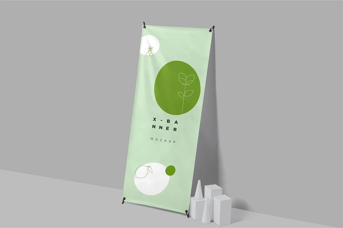 High-Quality X Standee Mockup PSD, an Advertising Mockup by megostudi0 (Photo 2 of 6)