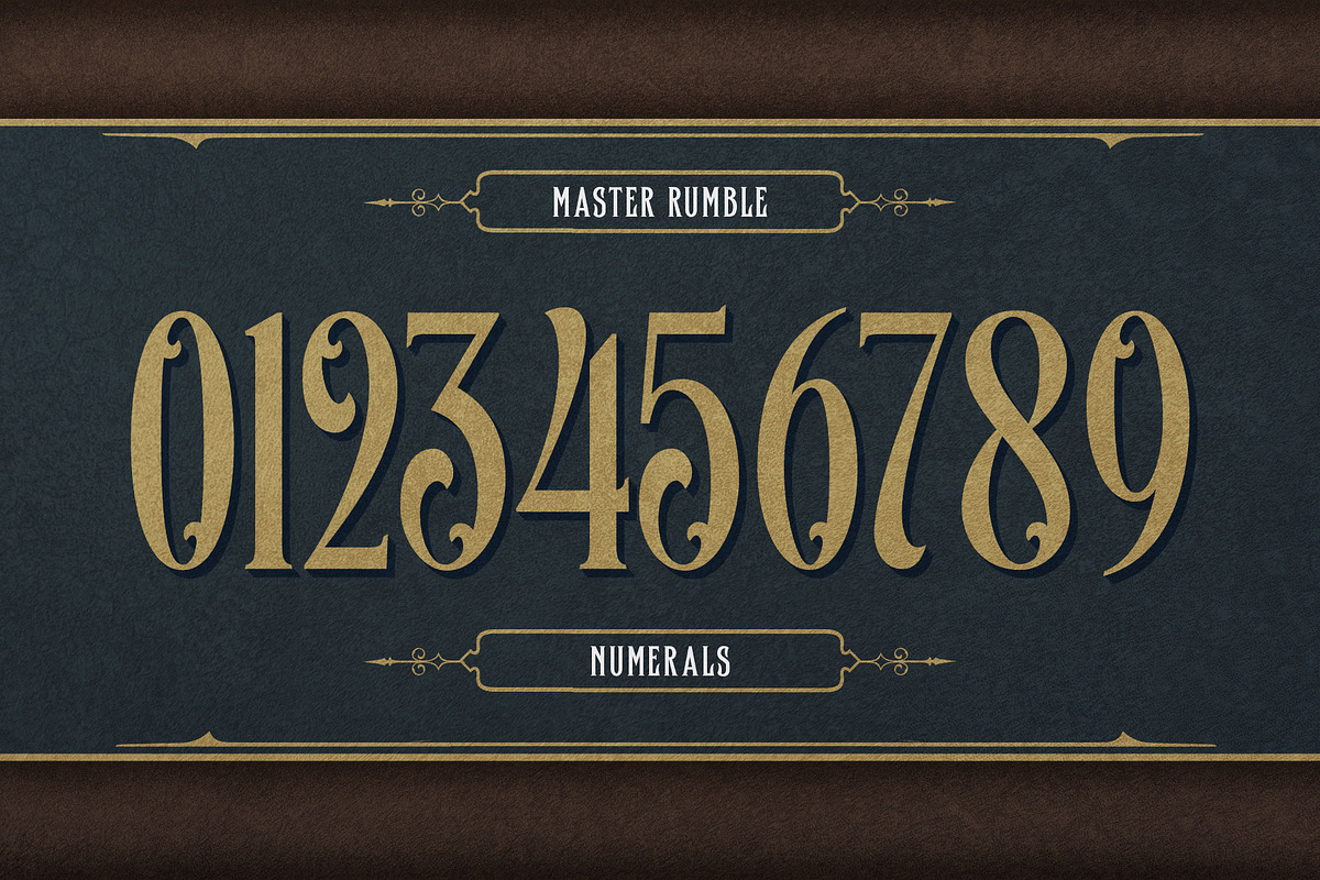 Master Rumble Victorian Typeface, a Blackletter Font by alit design (Photo 8 of 25)