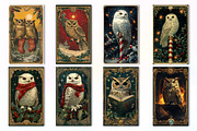 Christmas Owl Card PNG Sublimation, an Illustration by Dream Creation (Thumbnail 3 of 5)