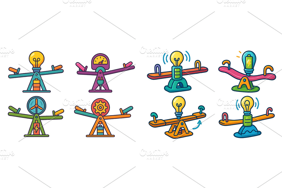 Creative balance concept with, an Illustration by ZinetroN