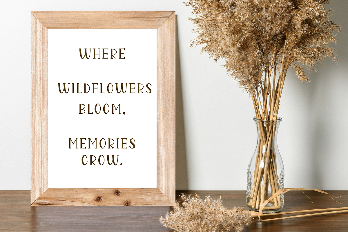 Willow Press - Vintage Serif Font, a Serif Font by V Design Creator (Photo 7 of 9)