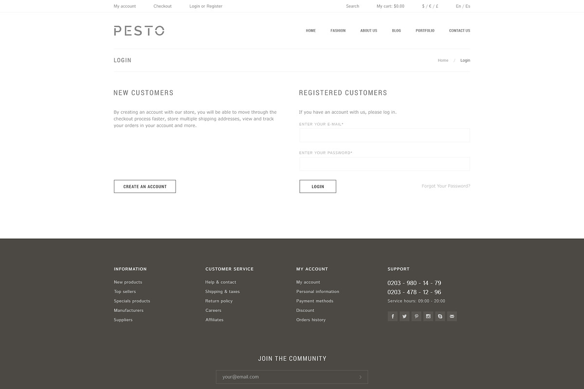 Pesto - eCommerce PSD Template, a Websites & App Template by Promokit (Photo 33 of 37)