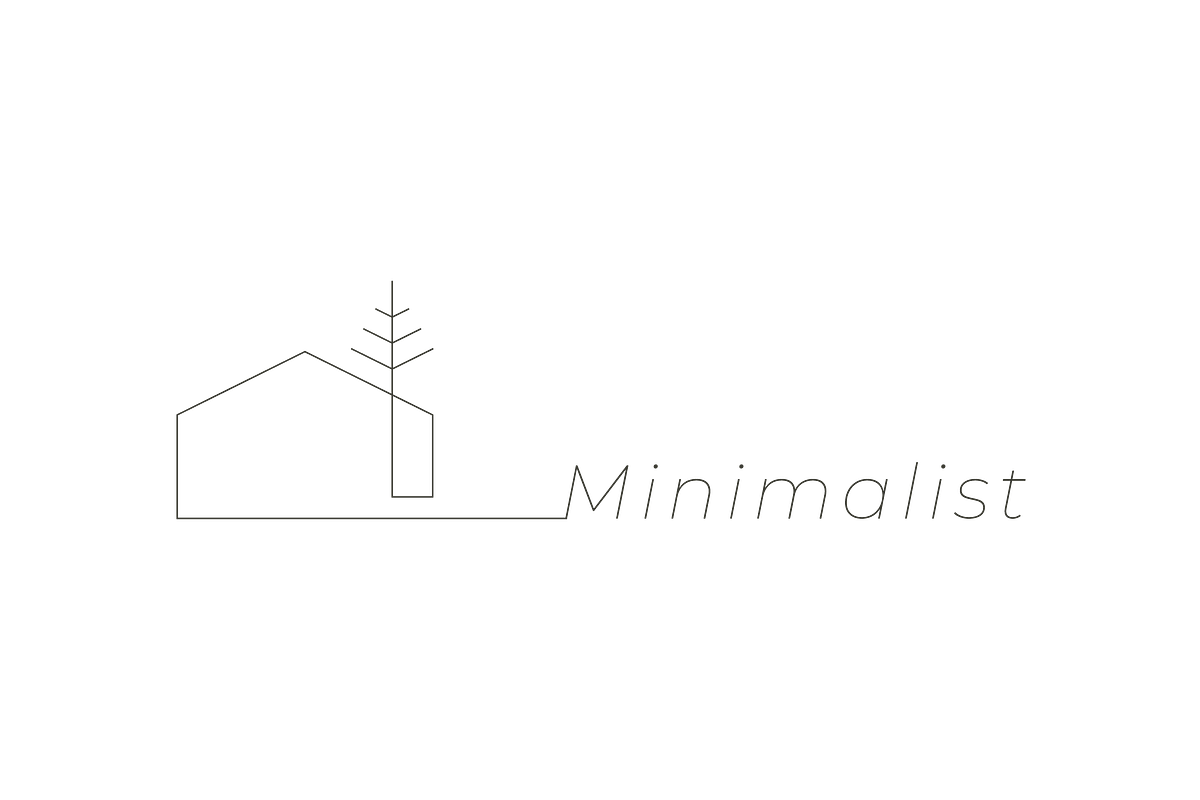 Minimalist logo with a house tree, an Object Graphic by lawoel (Photo 3 of 3)