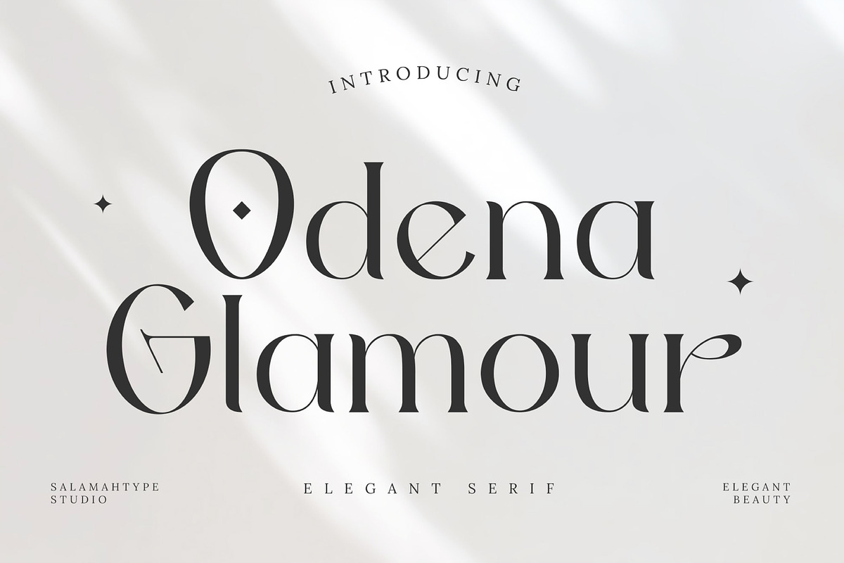 Odena Glamour - Modern Serif, a Serif Font by Salamahtype (Photo 1 of 10)