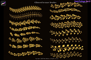 Procreate Brushes Gold Foliage Vol 2, a Brush Add-On by Fashion Workshop Bkk (Thumbnail 8 of 11)