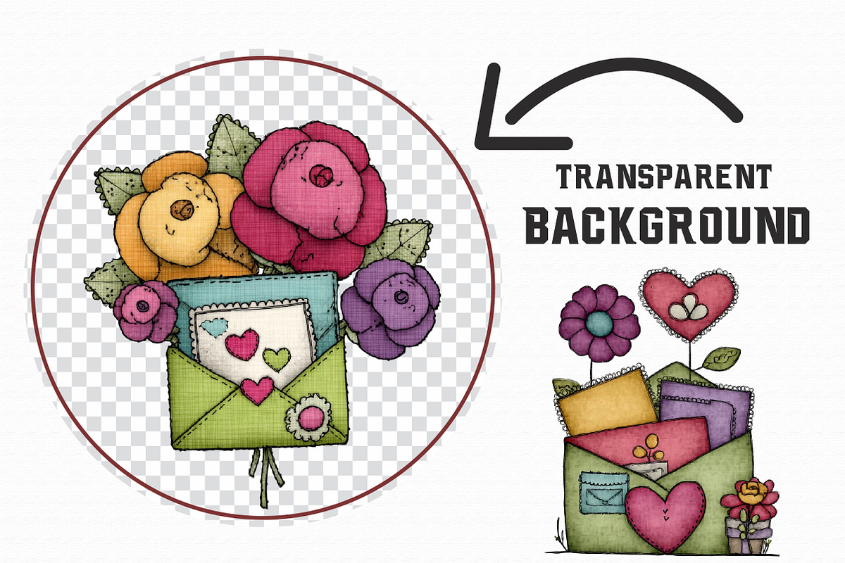 Valentine's Day Love Letter Clipart, an Illustration by Libby Wishes (Photo 4 of 7)