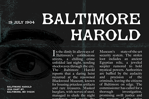 Baltimore Serif Display Font