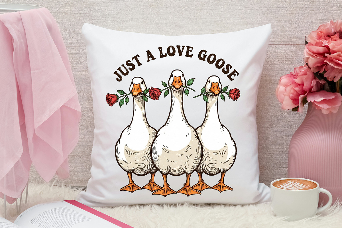Just A Love Goose PNG, Valentine's, an Illustration by Canvas Craft (Photo 7 of 7)