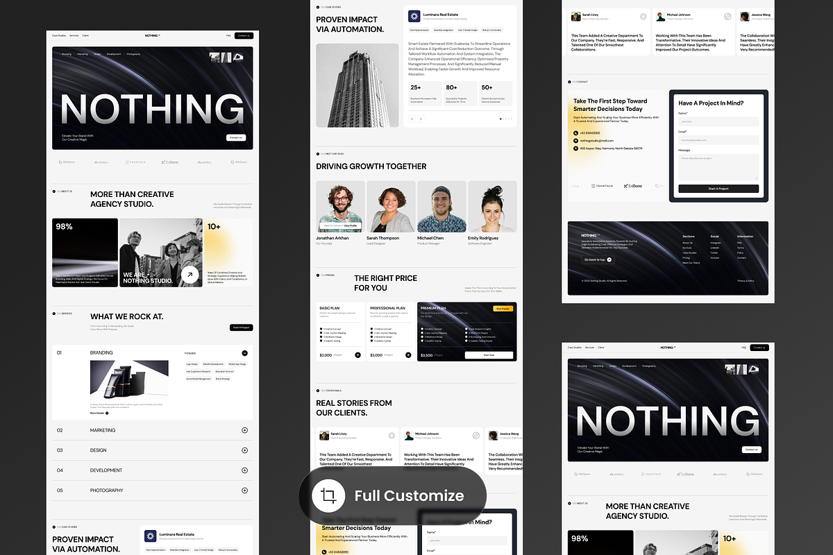 Nothing - Creative Agency preview 3