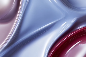 Abstract fluid waves creating a glossy textured surface with metallic reflectio, a Photo by Studio ANNA
