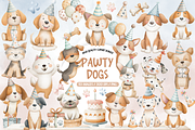 Pawty Dogs Clipart Bundle, an Animal Illustration by TatiMockup (Thumbnail 1 of 4)