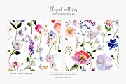 watercolor seamless pattern set, a Pattern Graphic by Patishop Art (Thumbnail 6 of 7)