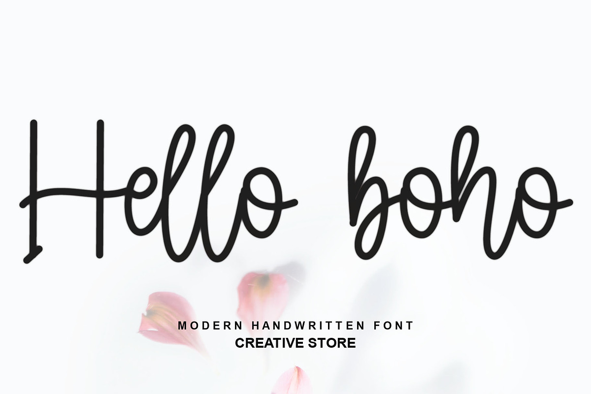 Hello Boho, a Handwritten Font by InermediaSTUDIO (Photo 1 of 8)