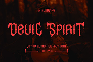 Devil Spirit, a Font by HATFSTUDIO