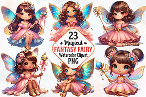 Fairy Fantasy Magical Girl Clipart, a Person Illustration by LaijuAkter