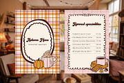 Retro Autumn Coffee Clipart Vector, a Seasonal Illustration by SunnJaneArt (Thumbnail 9 of 19)