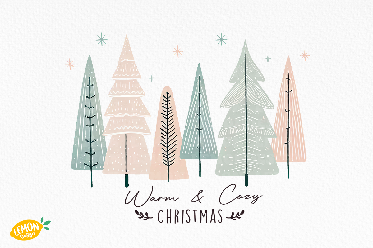 Boho Christmas Trees PNG Bundle, a Seasonal Illustration by LemonDesign (Photo 4 of 12)