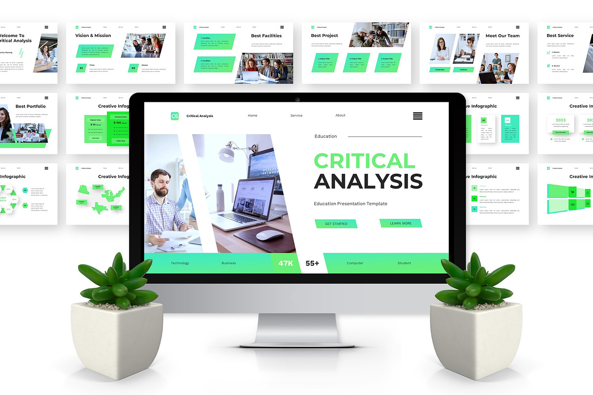 Critical Analysis - Education PPT, a Presentation Template by Deepslide Studio (Photo 5 of 6)