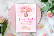 We can Bearly Wait Pink Baby Shower, an Invitation Template by SvetaArtStore (Thumbnail 4 of 6)