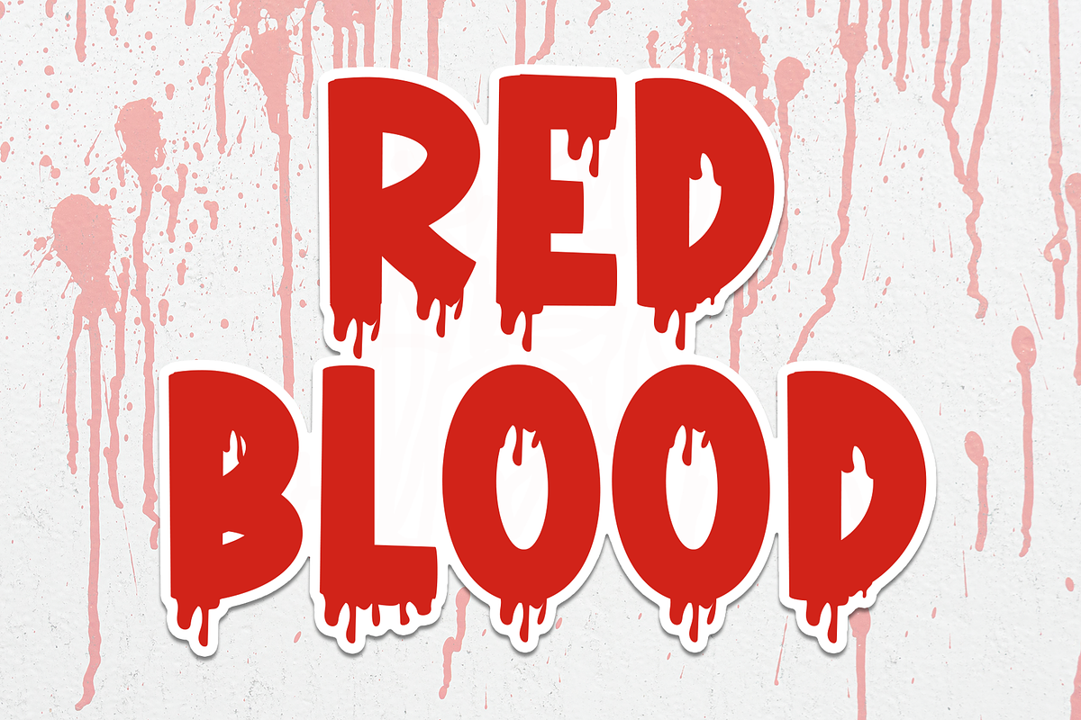 Red Blood | Script Font, a Script Font by Scratchones (Photo 1 of 8)