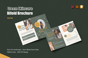 Green Skincare Bifold Brochure