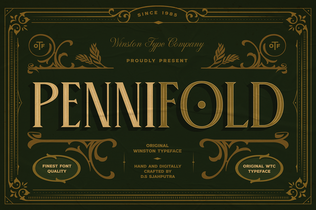 WT Pennifold, a Serif Font by Winston Type Co. (Photo 1 of 9)