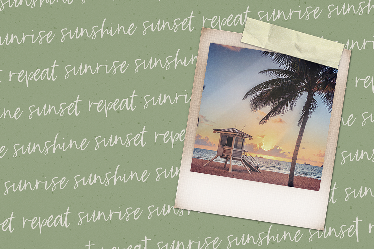 Key Largo Script, a Script Font by Beck McCormick (Photo 9 of 10)