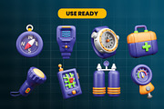 Snorkeling & Scuba Diving 3d Icon, an Object 3D Model by Ui Stock (Thumbnail 3 of 6)