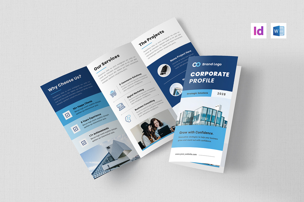 Corporate Trifold Brochure Template, a Brochure Template by Creativity-Design (Photo 1 of 5)