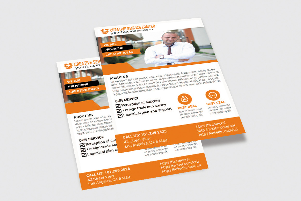 Modern Business Flyers, a Marketing Template by erikadesign (Photo 3 of 6)
