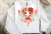 Flower glitter Fairy Clipart, an Illustration by DreamCafeArt (Thumbnail 5 of 7)