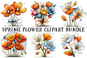 Spring Flower Clipart Bundle, an Illustration by OK Design (Thumbnail 2 of 6)