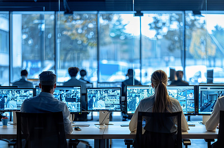 Professional IT technical support specialists working on compute, a Photo by AS photostudio