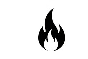 Bold black fire flame icon vector, an Illustration by Amazin_art (Thumbnail 14 of 29)