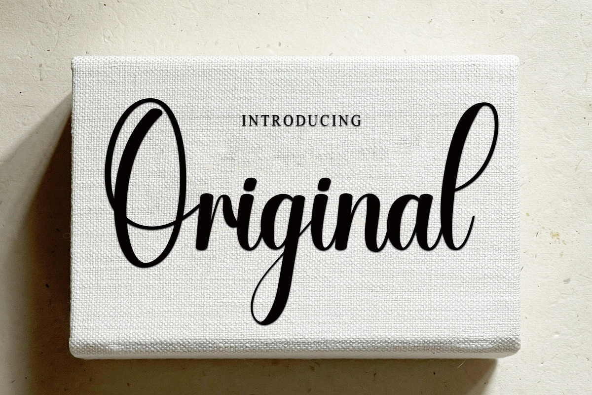Original, a Handwritten Font by InermediaSTUDIO (Photo 1 of 5)