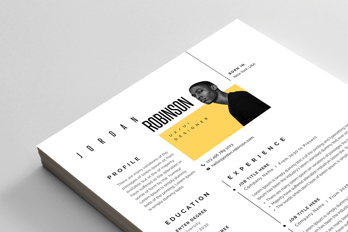 Resume/CV, a Resume Template by Reuix Studio (Photo 5 of 5)