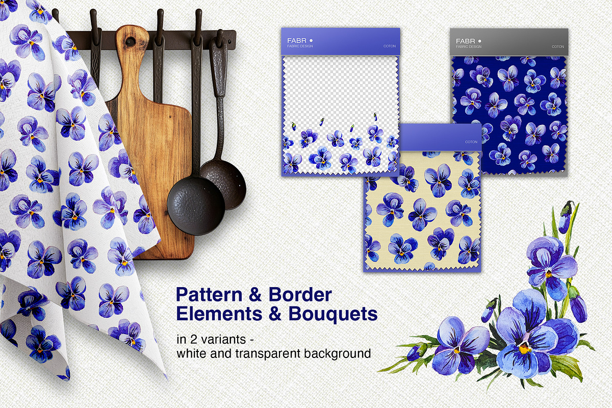 Violets – Floral Collection, a Graphic by NGliory (Photo 3 of 5)