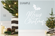 Christmas Frame & Wall Mockup Bundle, a Print Template by Yuri-U (Thumbnail 16 of 22)