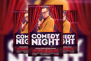 Comedy Night Flyer Template
