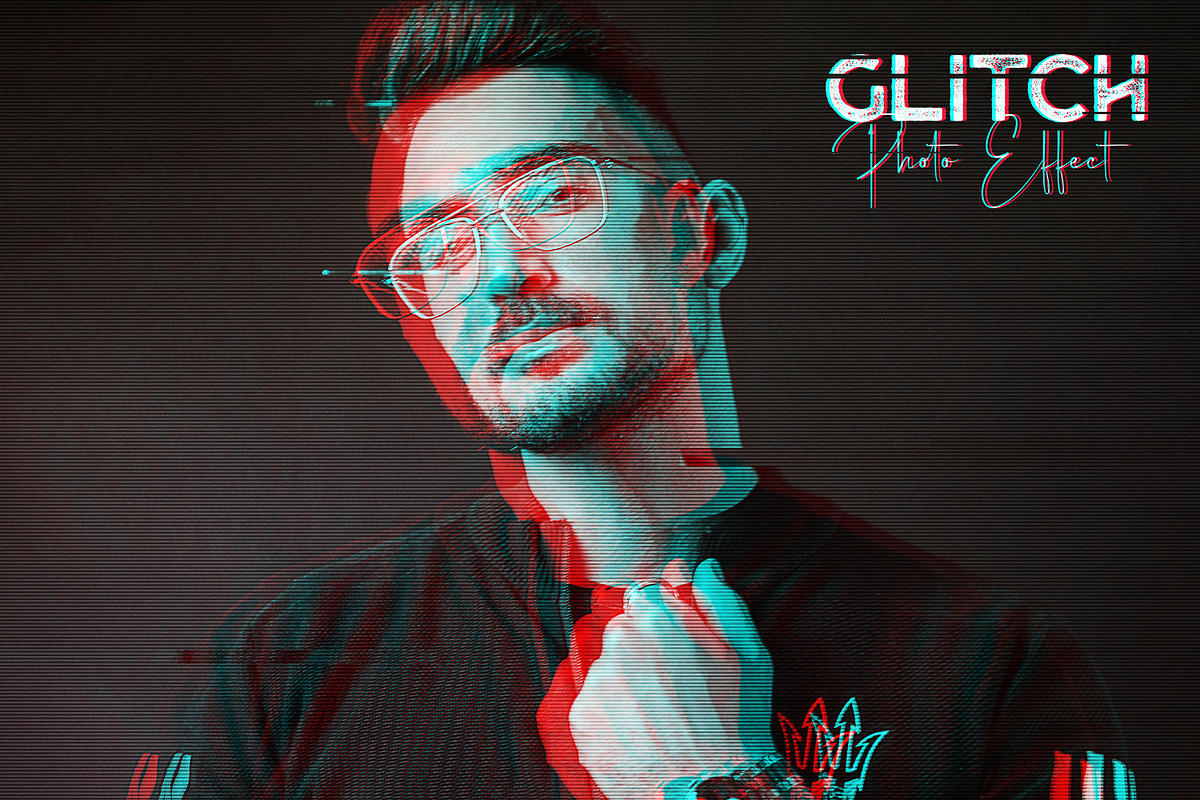 Glitch Photo Effect, a Layer Style Add-On by dx_vect (Photo 1 of 3)