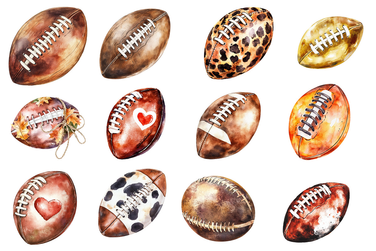Football Ball Sublimation Bundle, an Illustration by Designworld (Photo 2 of 5)