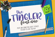 Tingler duo - two handwritten fonts, a Script Font by Missy Meyer (Thumbnail 1 of 10)