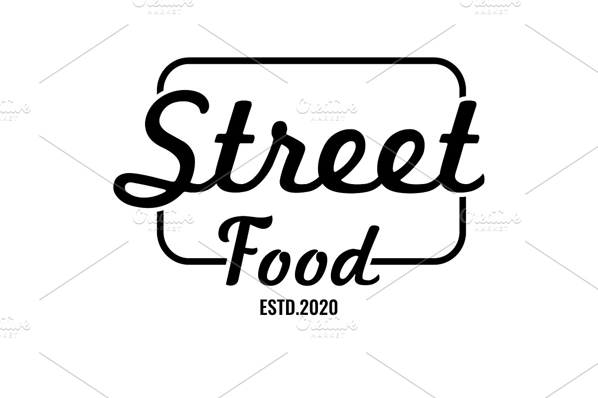 Street Food handwriting logo vector, a Branding & Logo Template by LOGOCREATIVE