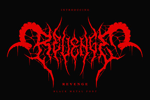 Revenge | Black Metal Font Vol. 9